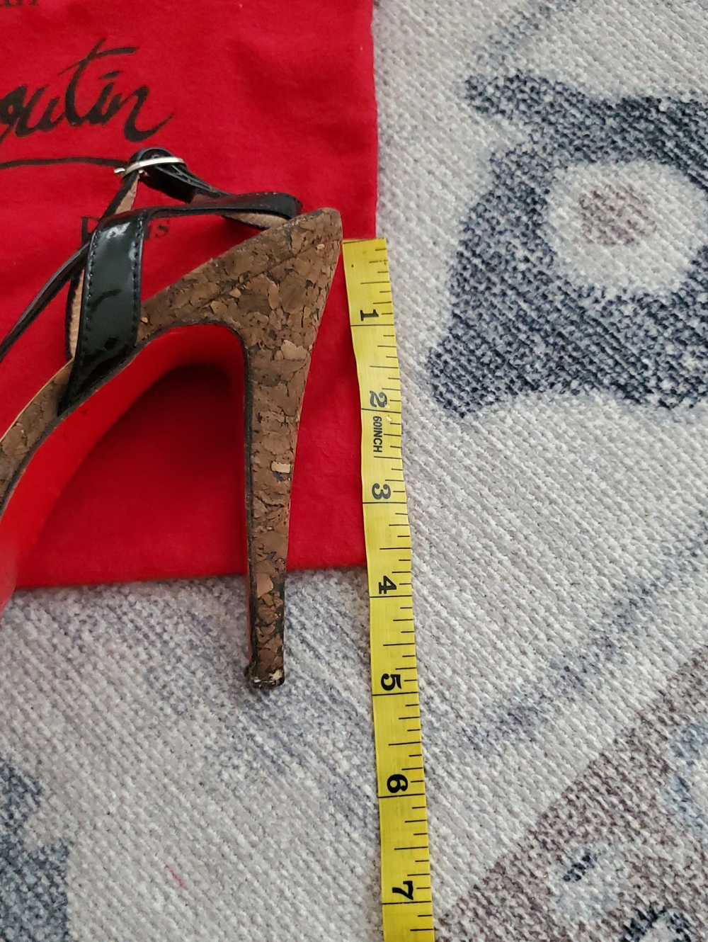 Christian Louboutin Activa Patent Black Stilleto Heels Shoes And Dust Bag Sz38/8 - Picture 12 of 14